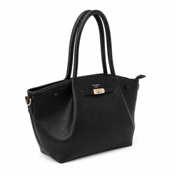 Mala Tote Gallantry Preta Fecho Twist-Lock