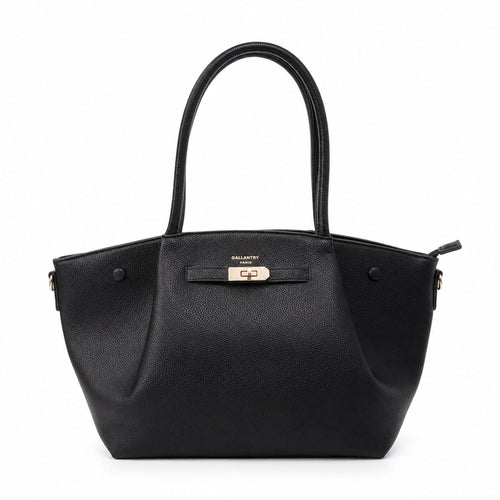 Mala Tote Gallantry Preta Fecho Twist-Lock