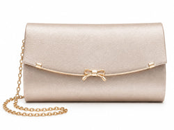 Clutch Estruturada com Fecho Twist e Corrente