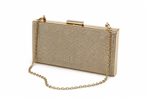 Clutch de Strass com Corrente Desmontável