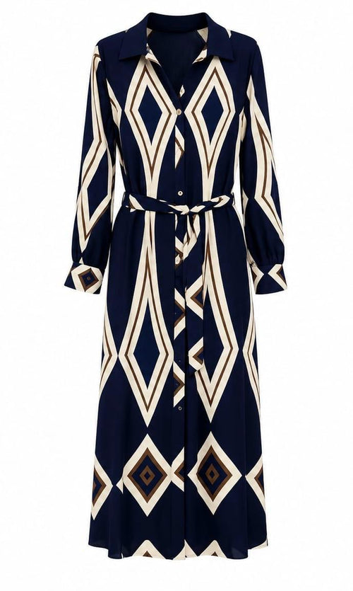 PT2601716 Geometric Pattern Dress