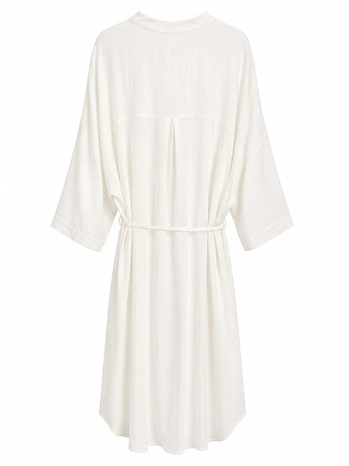 Vestido Midi Bordado com Cinto