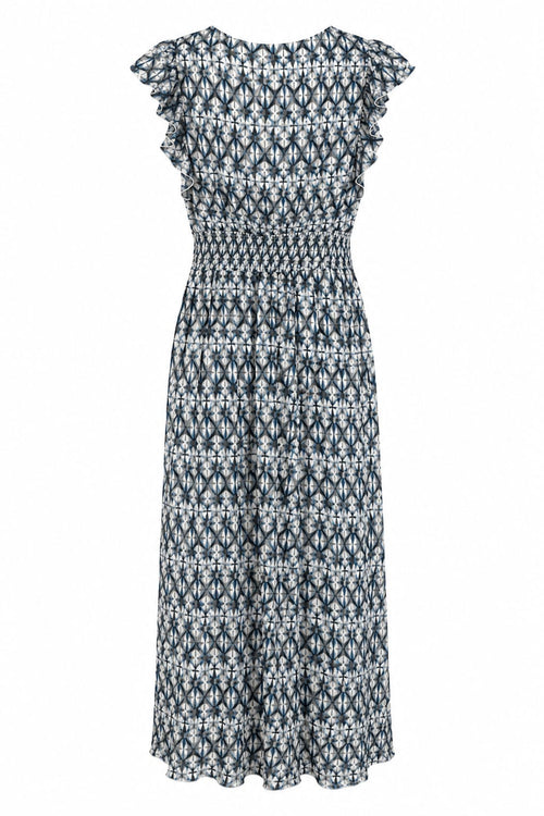 Vestido longo estampado