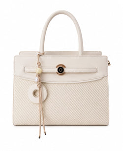 Mala Structured Trançada com Pendente Pérola