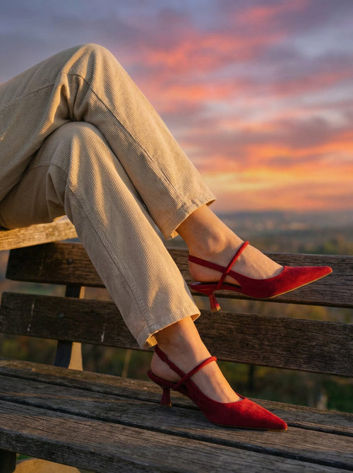 Sapato slingback elegante