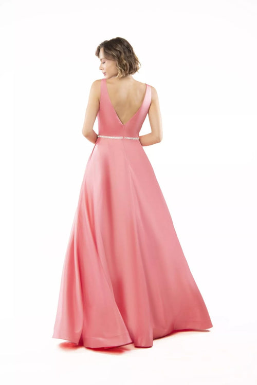Vestido Cetim com Strass