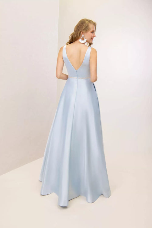 Vestido Cetim com Strass