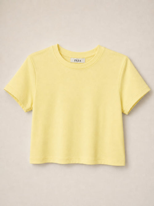 Top tipo crop essenciais em algodão