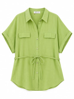 Camisa fluida de algodão
