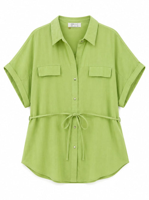 Camisa fluida de algodão