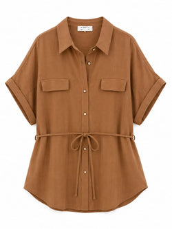 Camisa fluida de algodão