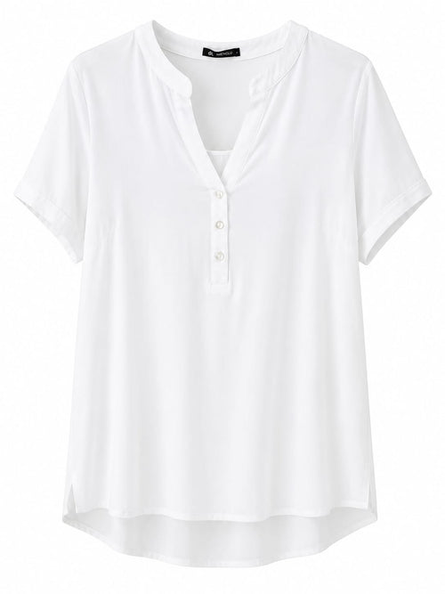 Blusa fluida de manga curta