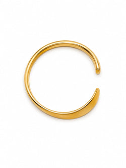 Pulseira Cuff Larga Minimalista Prateada