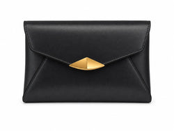 Clutch Envelope Cru com Corrente Dourada