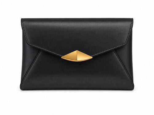 Clutch Envelope Cru com Corrente Dourada
