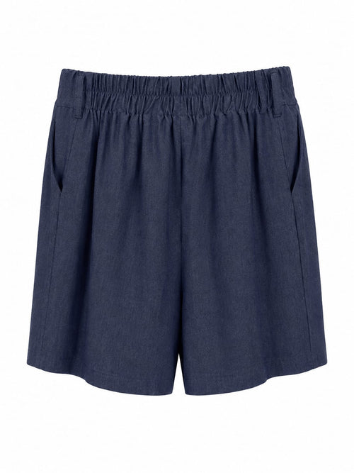 Conjunto Top e Shorts Azul Marinho - Shorts