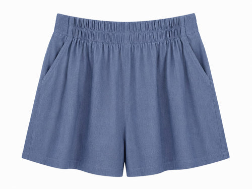 Conjunto Top e Shorts Azul Claro - Shorts