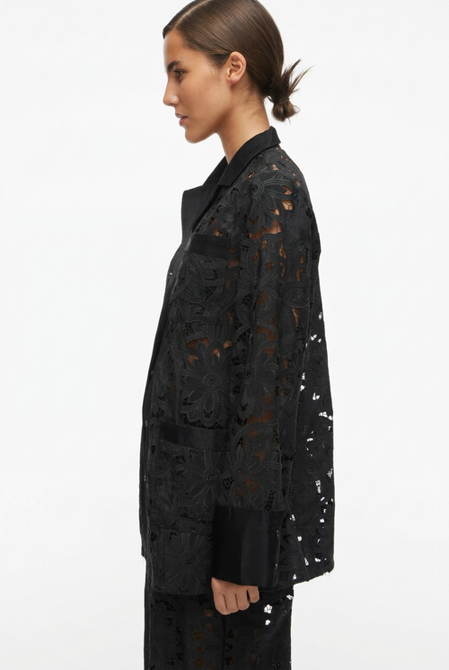 Camisa ROUEMORY em Renda Floral