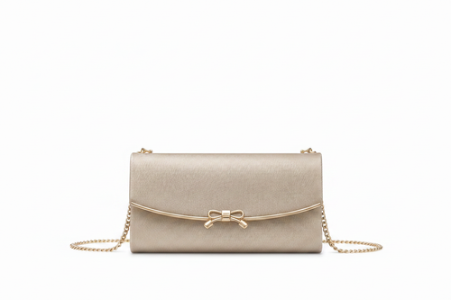 Clutch Champanhe com espaço