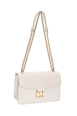 Mala Flap com Corrente David Jones Creme