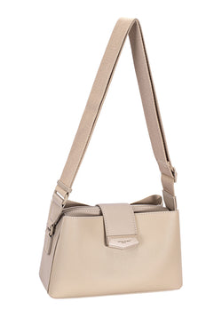 Mala Crossbody Trapeze David Jones Bege