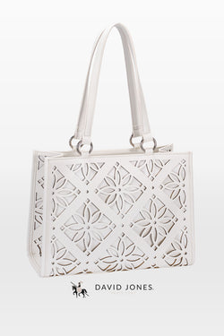 Mala Tote com Padrão Perfurado