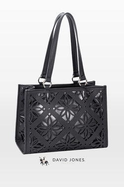 Mala Tote com Padrão Perfurado