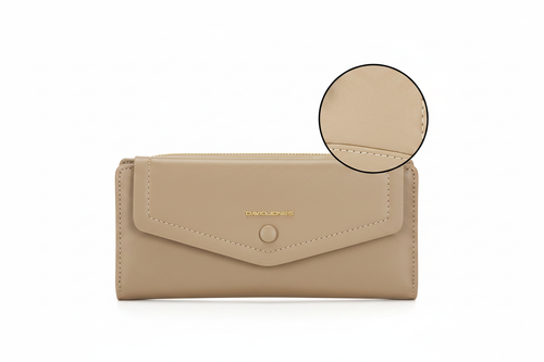 Carteira Synthetic David Jones Taupe
