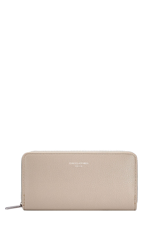 Carteira Zip David Jones Bege