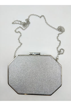 Clutch de Noite Geométrica com Corrente
