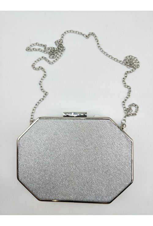 Clutch de Noite Geométrica com Corrente
