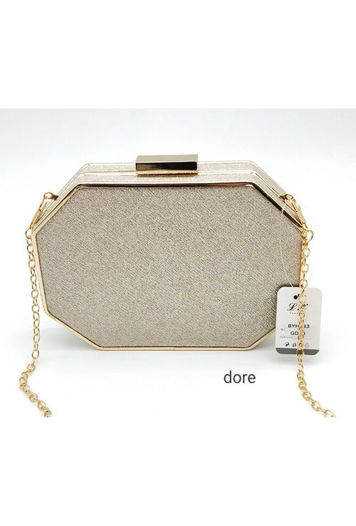 Clutch de Noite Geométrica com Corrente