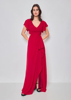 Vestido longo chiffon