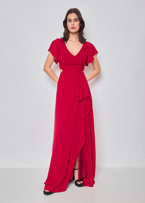 Vestido longo chiffon