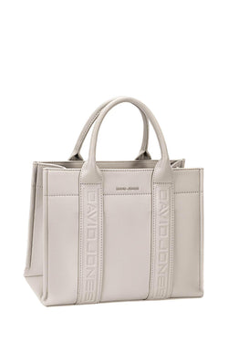 Mala Tote David Jones Cinza Claro