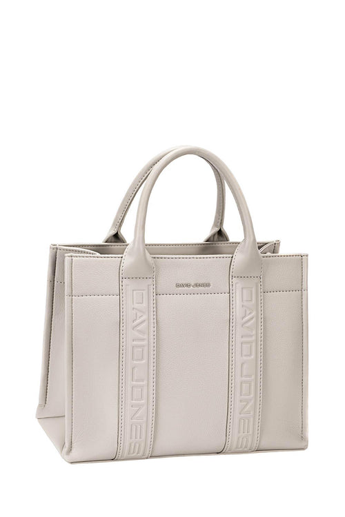 Mala Tote David Jones Cinza Claro