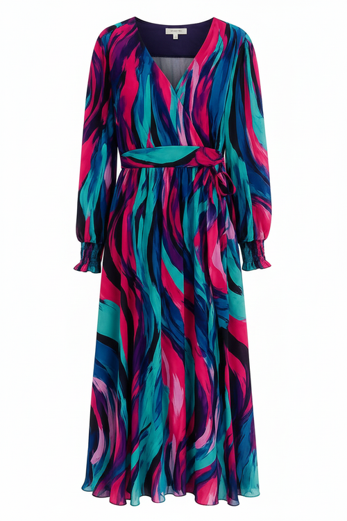 Vestido estampado frente